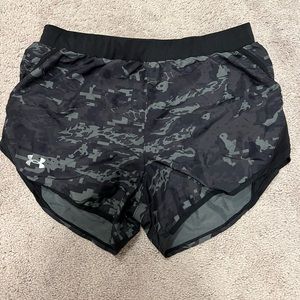 Under Armour Black and Gray shorts with liner